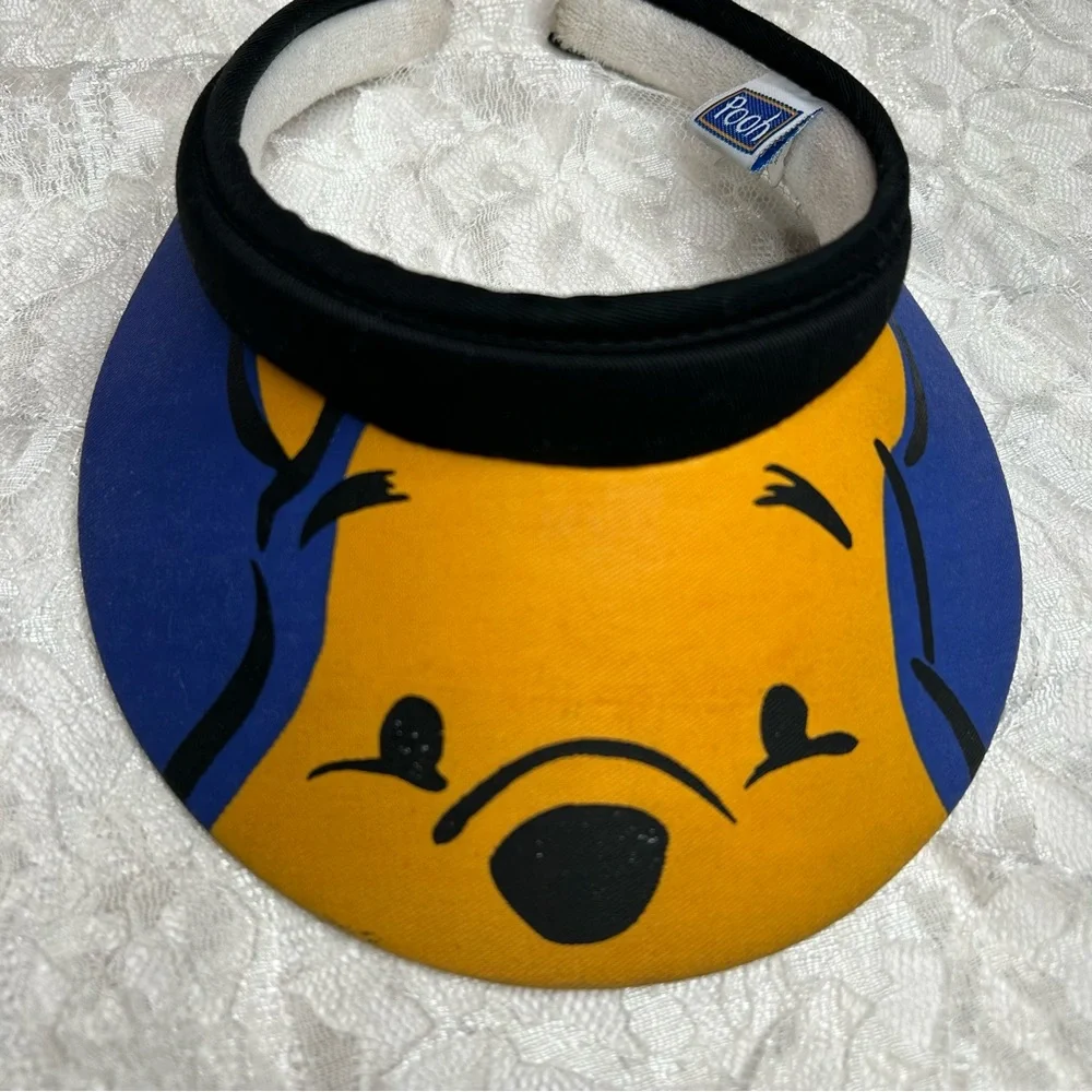Disney Vintage Winnie the Pooh Sun Visor Hat Kids Unisex Y2K RARE